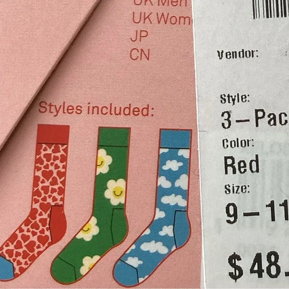 Happy Socks Gift 3 Pack - I Flower You Set - Picture 7 of 7